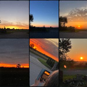 Sonnenuntergang zu Hause