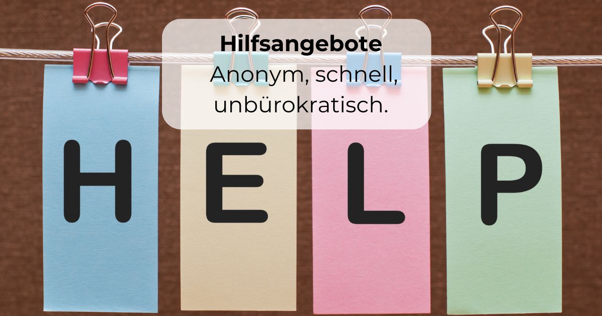 Hilfsangebote bei Suchtproblemen